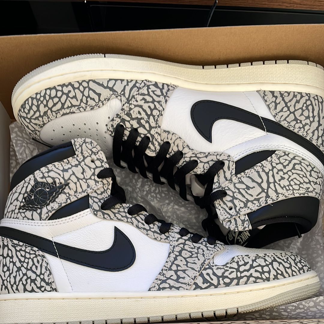 Nike Air Jordan 1 High OG "White Cement/Safari"