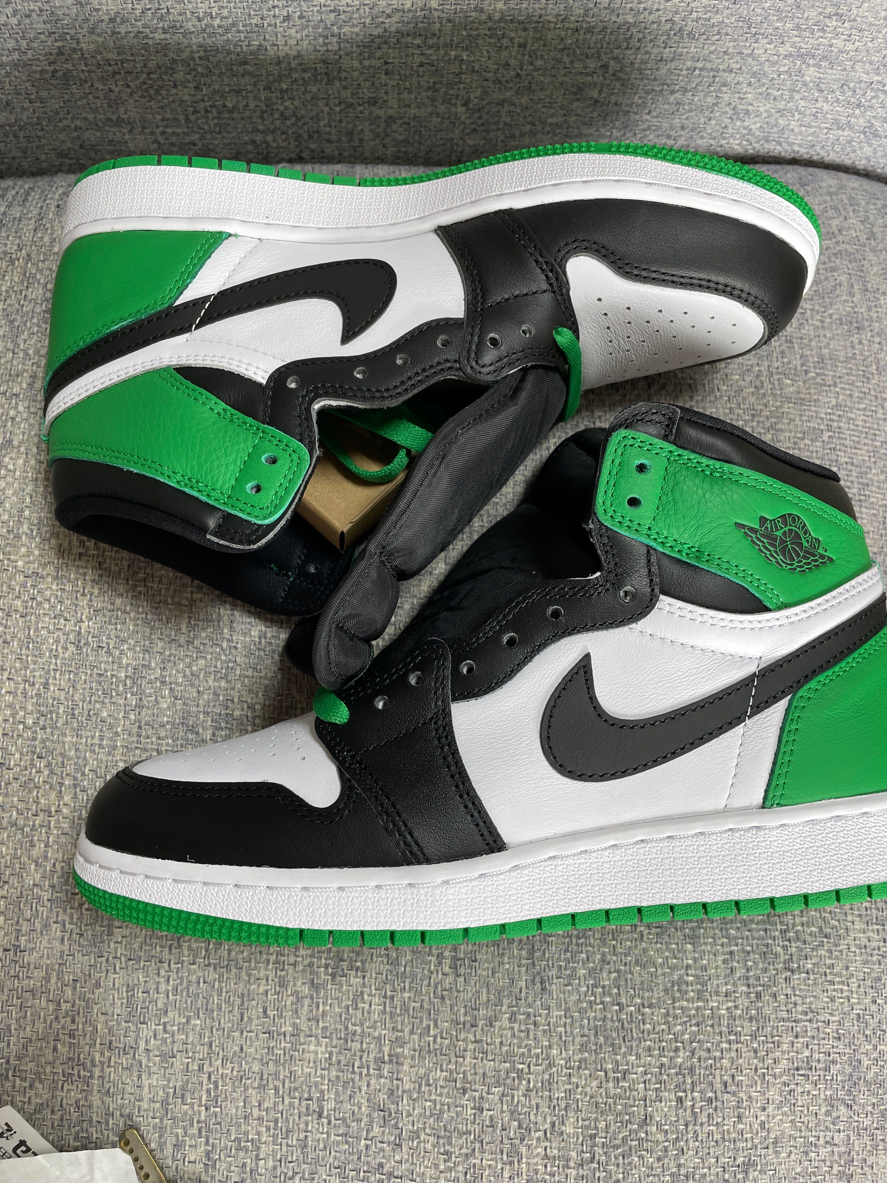 Nike GS Air Jordan 1 Retro High OG "Celtics/Black and Lucky Green" (2023)