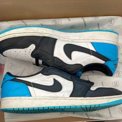 Nike Air Jordan 1 Low OG "Black and Dark Powder Blue/UNC"