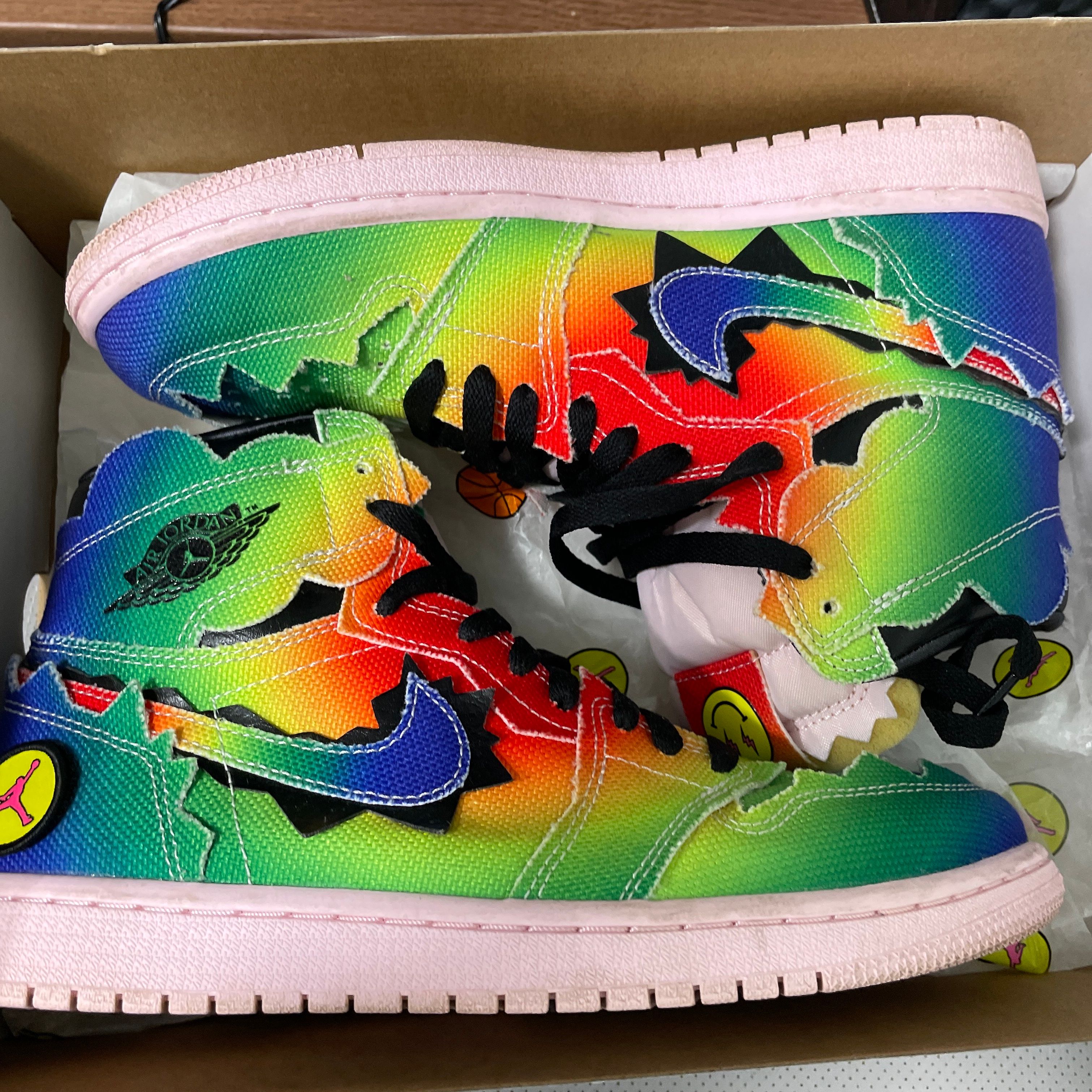 J Balvin × Nike Air Jordan 1 High OG "Rainbow"