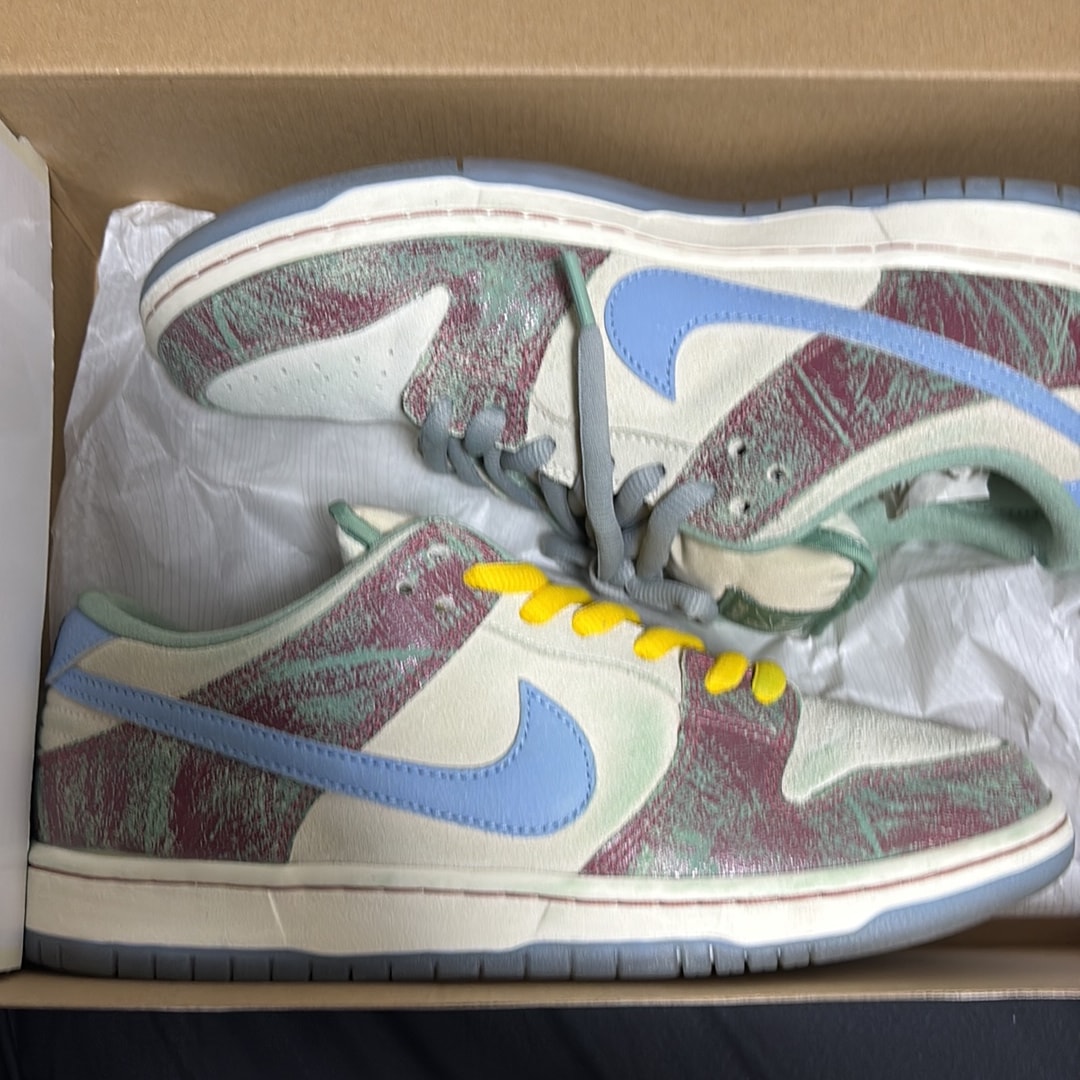 Crenshaw Skate Club × Nike SB Dunk Low PRO QS "Sail/Light Blue-Cedar"