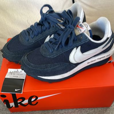 Fragment × sacai × Nike LD Waffle "Blackended Blue"