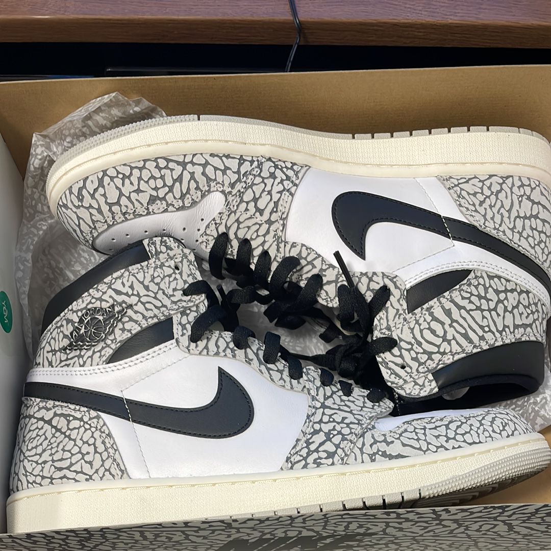 Nike Air Jordan 1 High OG "White Cement/Safari"
