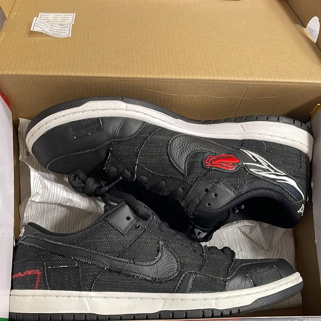 Wasted Youth × Nike SB Dunk Low "Black Denim" / VERDY