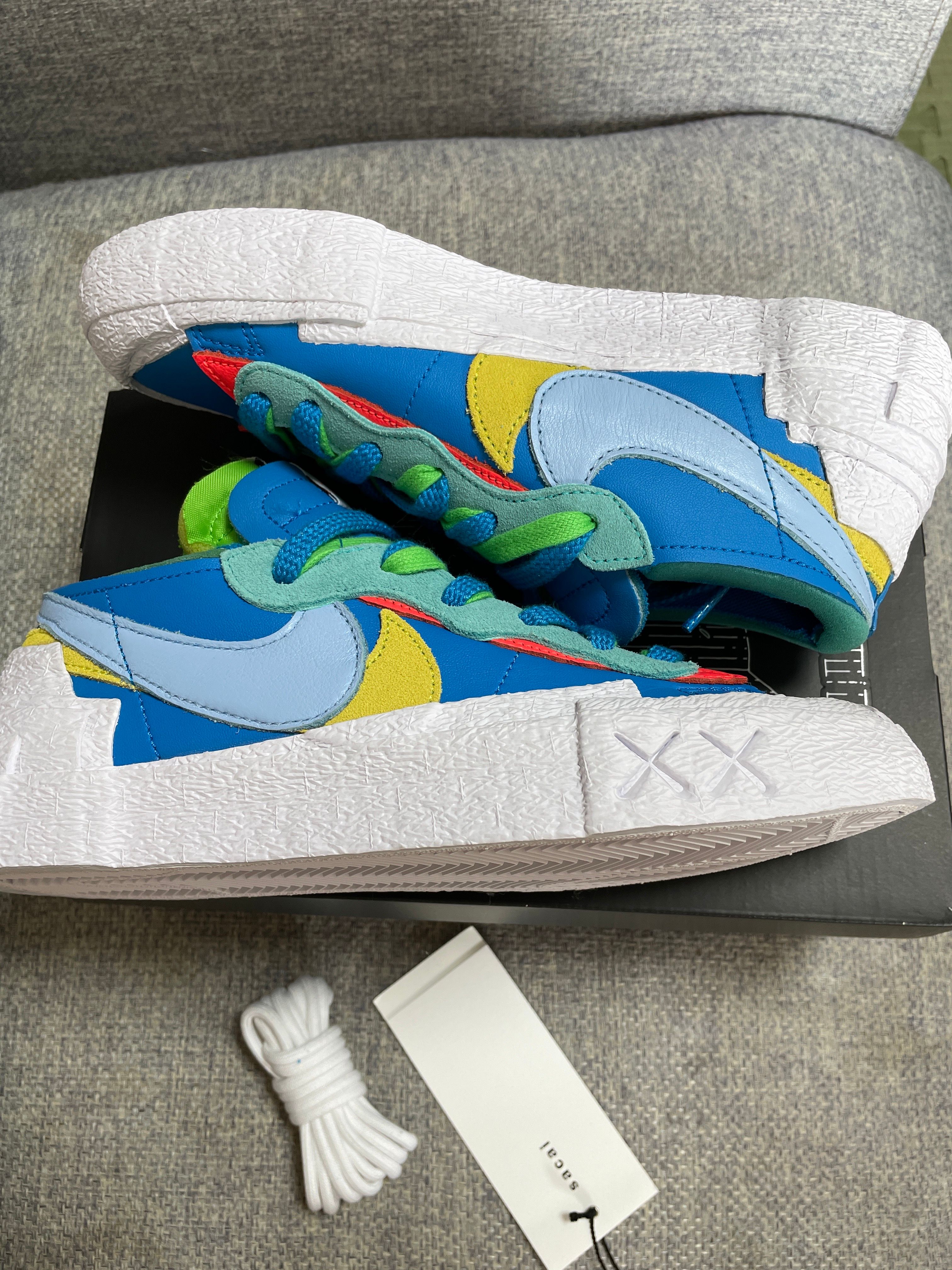 KAWS × sacai × Nike Blazer Low "Neptune Blue"