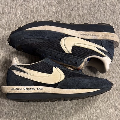 fragment design × sacai × Nike LD Waffle "Blackended Blue"