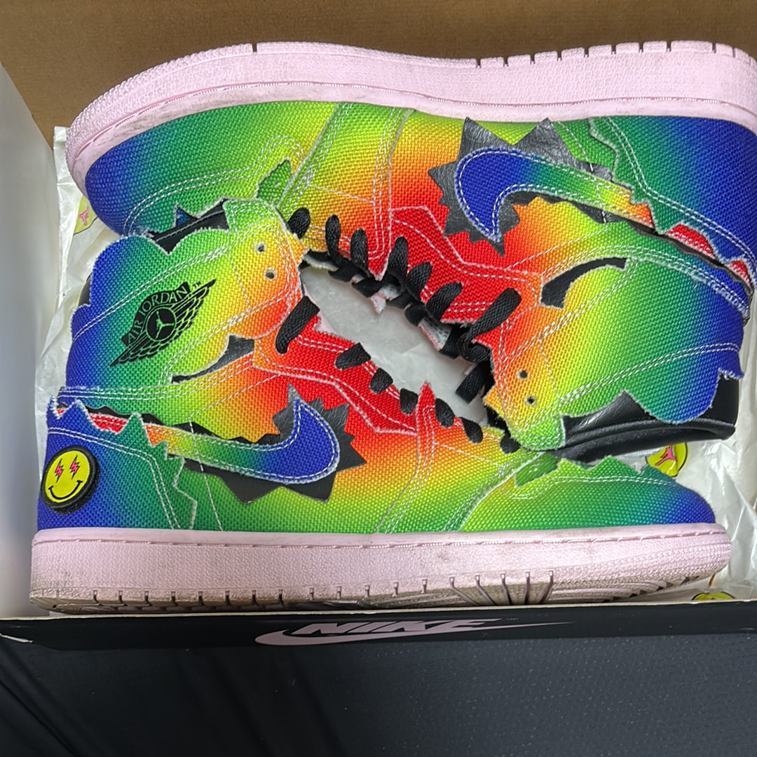 J Balvin × Nike Air Jordan 1 High OG "Rainbow"
