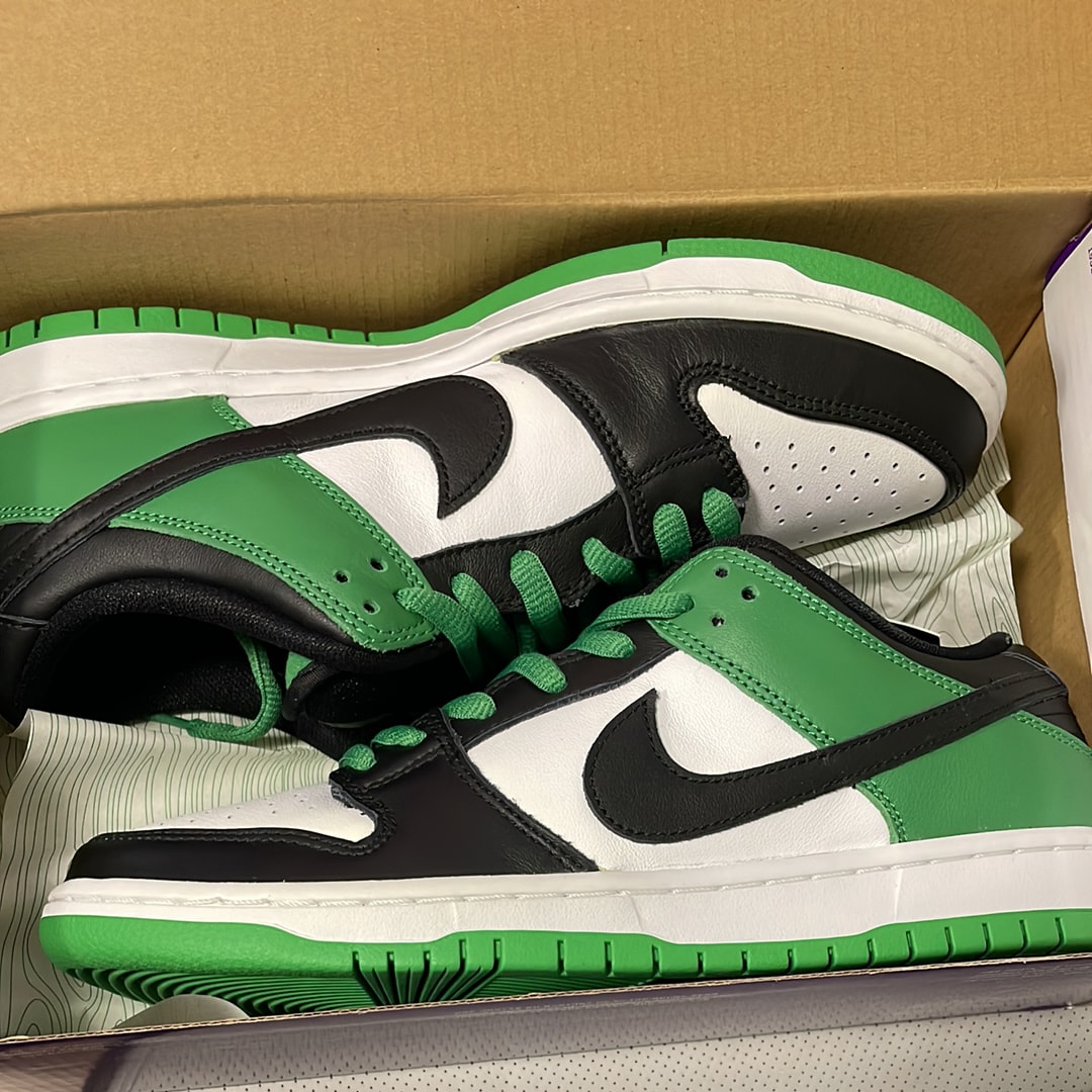 Nike SB Dunk Low Pro "Black and Classic Green"