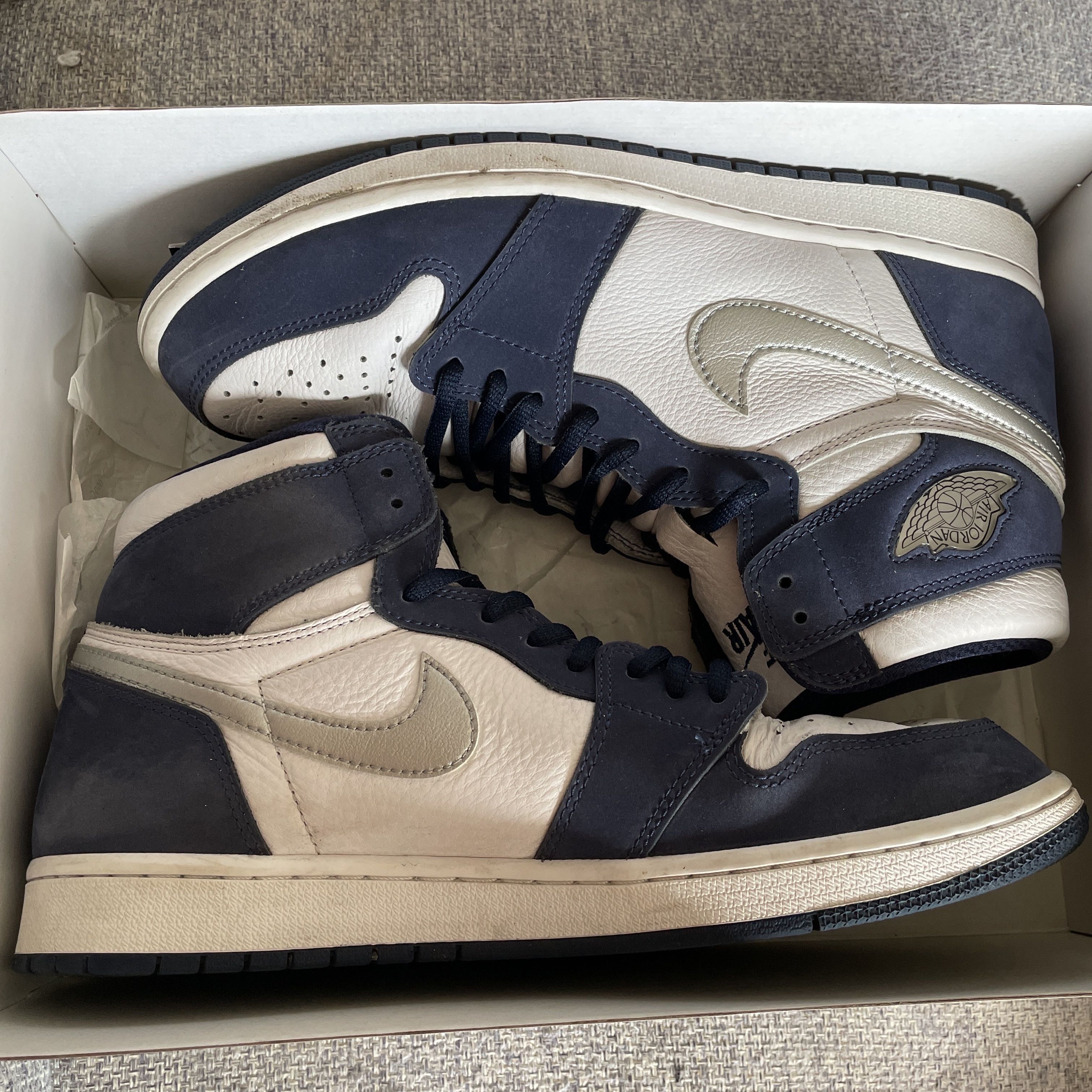 Nike Air Jordan 1 High OG CO.JP "White/Midnight Navy" (2020)(ブリーフケースなし)