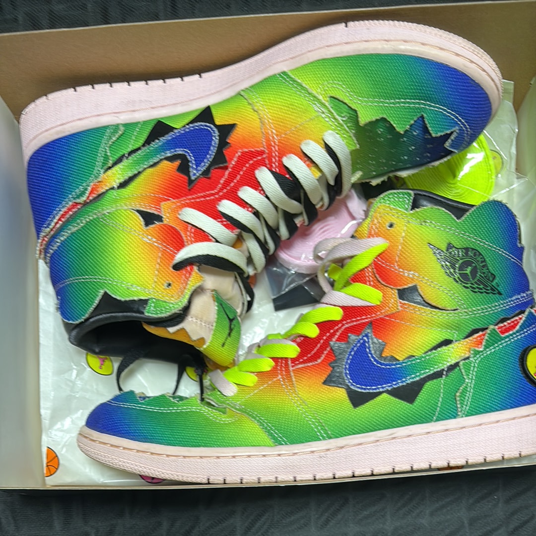 J Balvin × Nike Air Jordan 1 High OG "Rainbow"