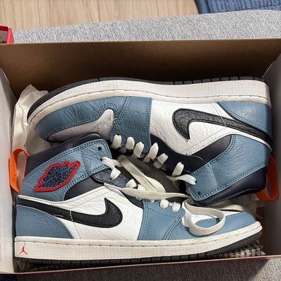FACETASM × Nike Air Jordan 1 Mid "White/Navy"