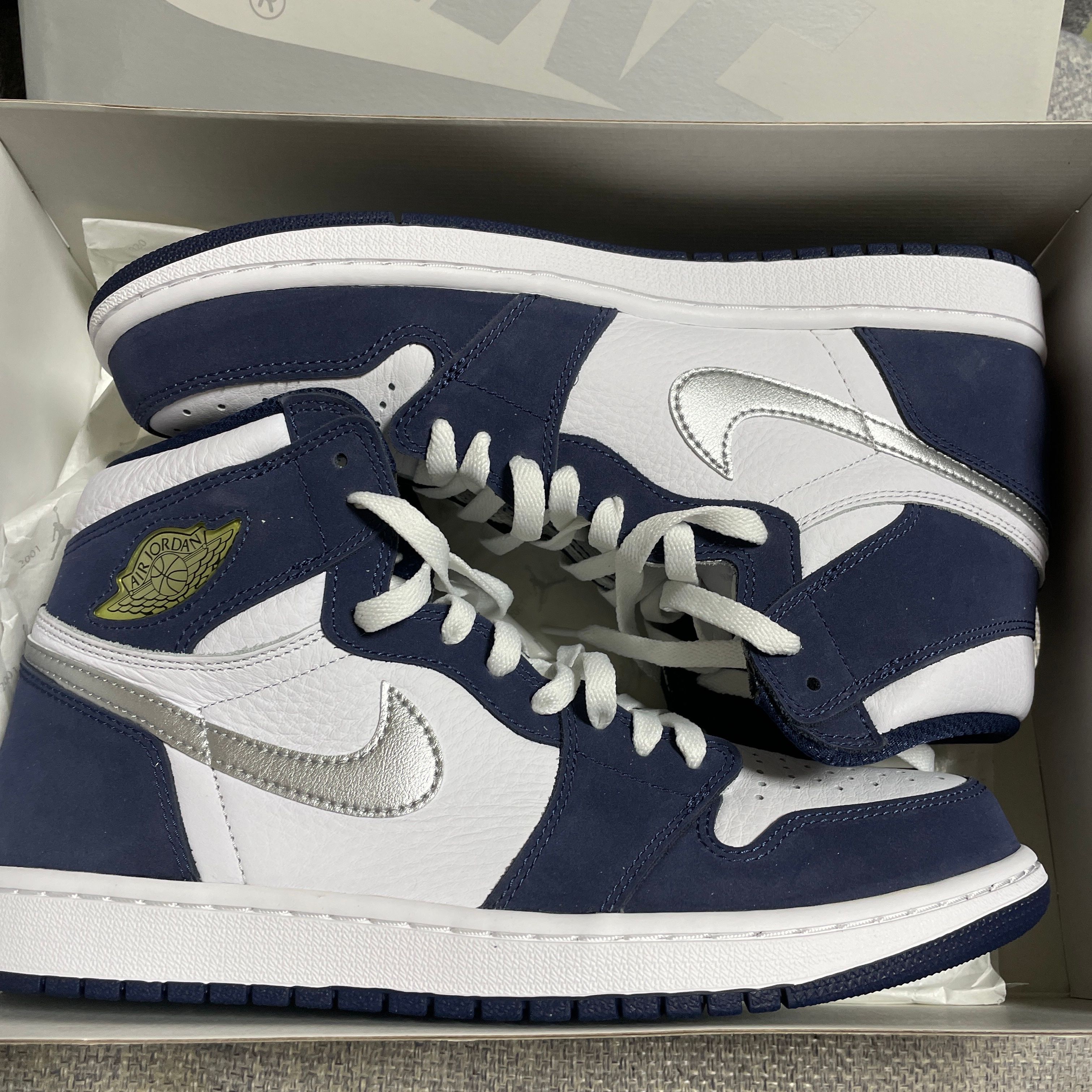 Nike Air Jordan 1 High OG CO.JP "White/Midnight Navy" (2020)(ブリーフケースなし)