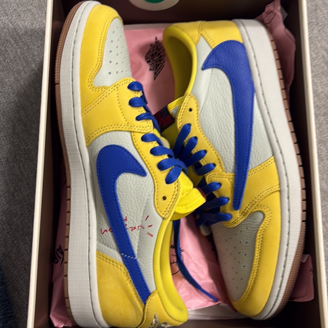 Travis Scott × Nike Women's Air Jordan 1 Retro Low OG "Canary"