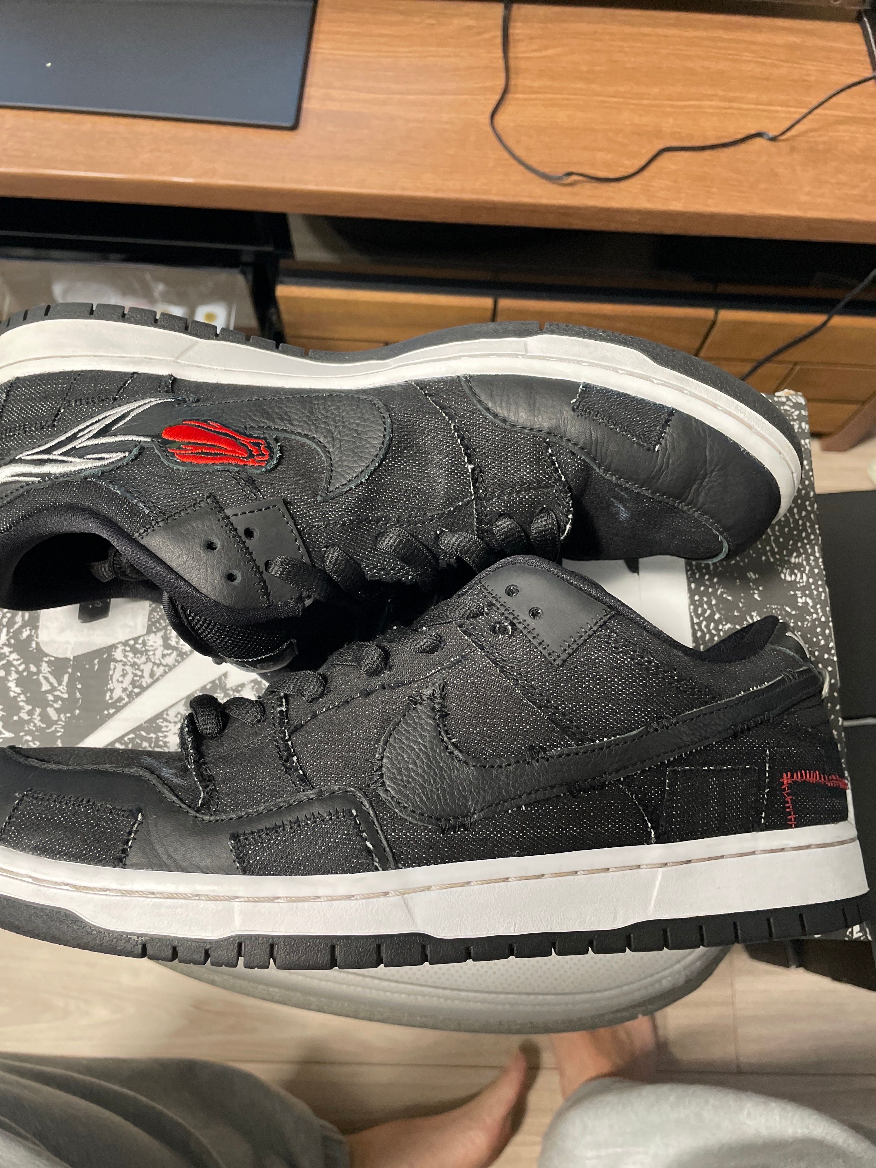 Wasted Youth × Nike SB Dunk Low "Black Denim"(Special Box) / VERDY