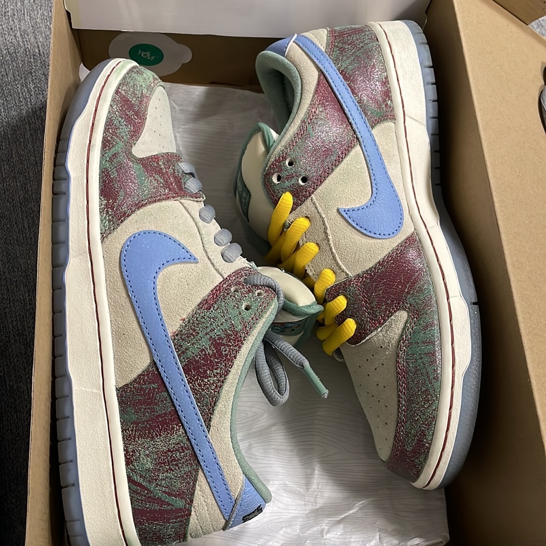 Crenshaw Skate Club × Nike SB Dunk Low PRO QS "Sail/Light Blue-Cedar"