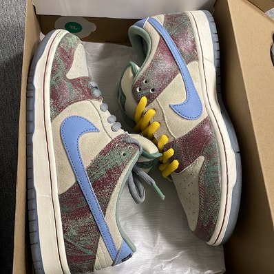 Crenshaw Skate Club × Nike SB Dunk Low PRO QS "Sail/Light Blue-Cedar"