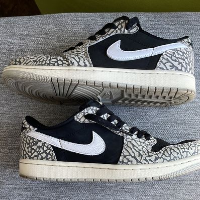 Nike Women's Air Jordan 1 Retro Low OG "Black Cement"
