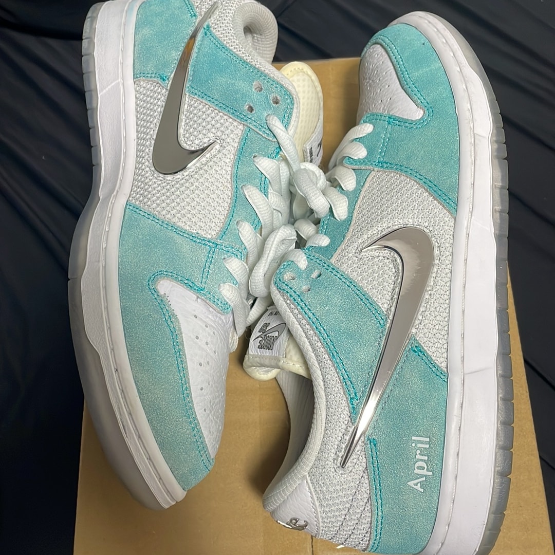 APRIL SKATEBOARDS × Nike SB Dunk Low Pro QS "White and Multi-Color"