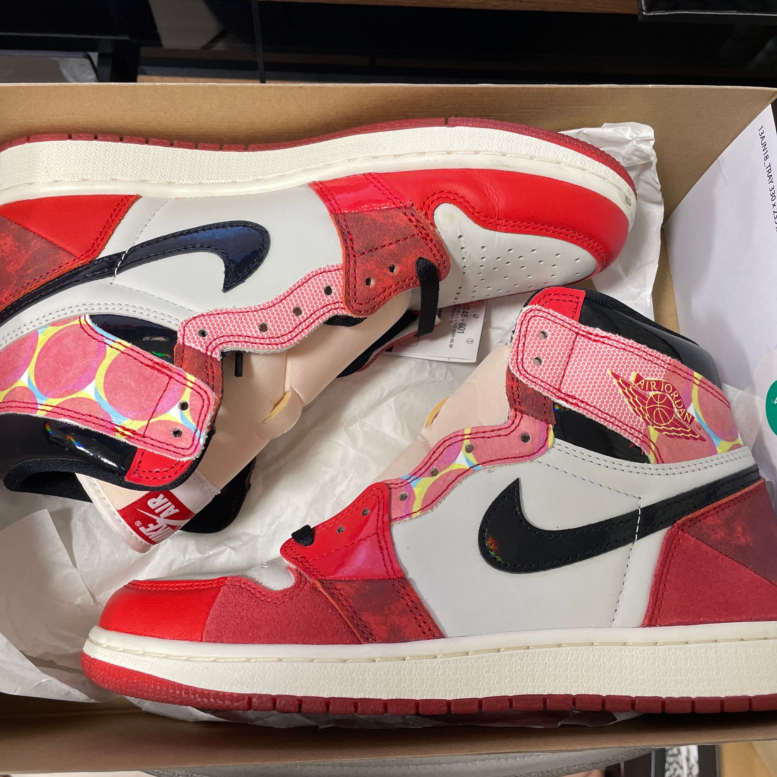 Spider-Man × Nike Air Jordan 1 Retro High OG SP "Spider-Man: Across the Spider-Verse/University Red"