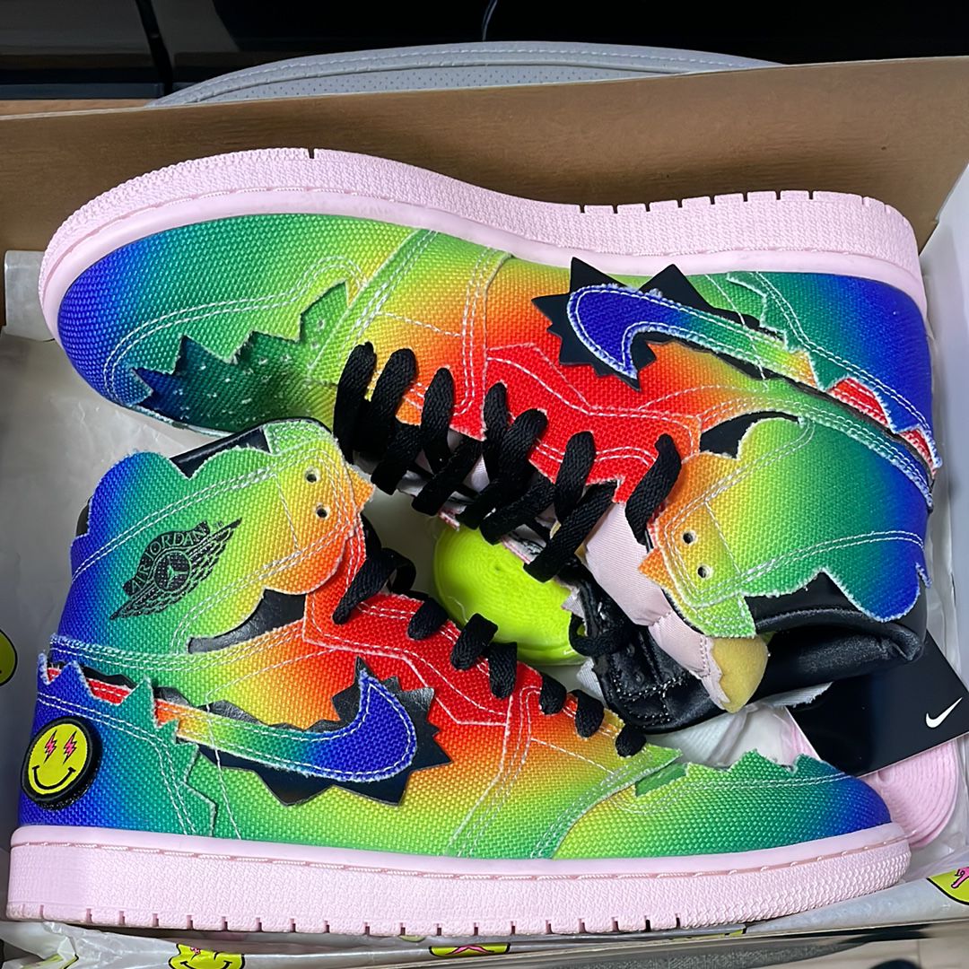 J Balvin × Nike Air Jordan 1 High OG "Rainbow"