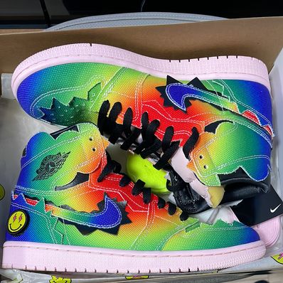 J Balvin × Nike Air Jordan 1 High OG "Rainbow"