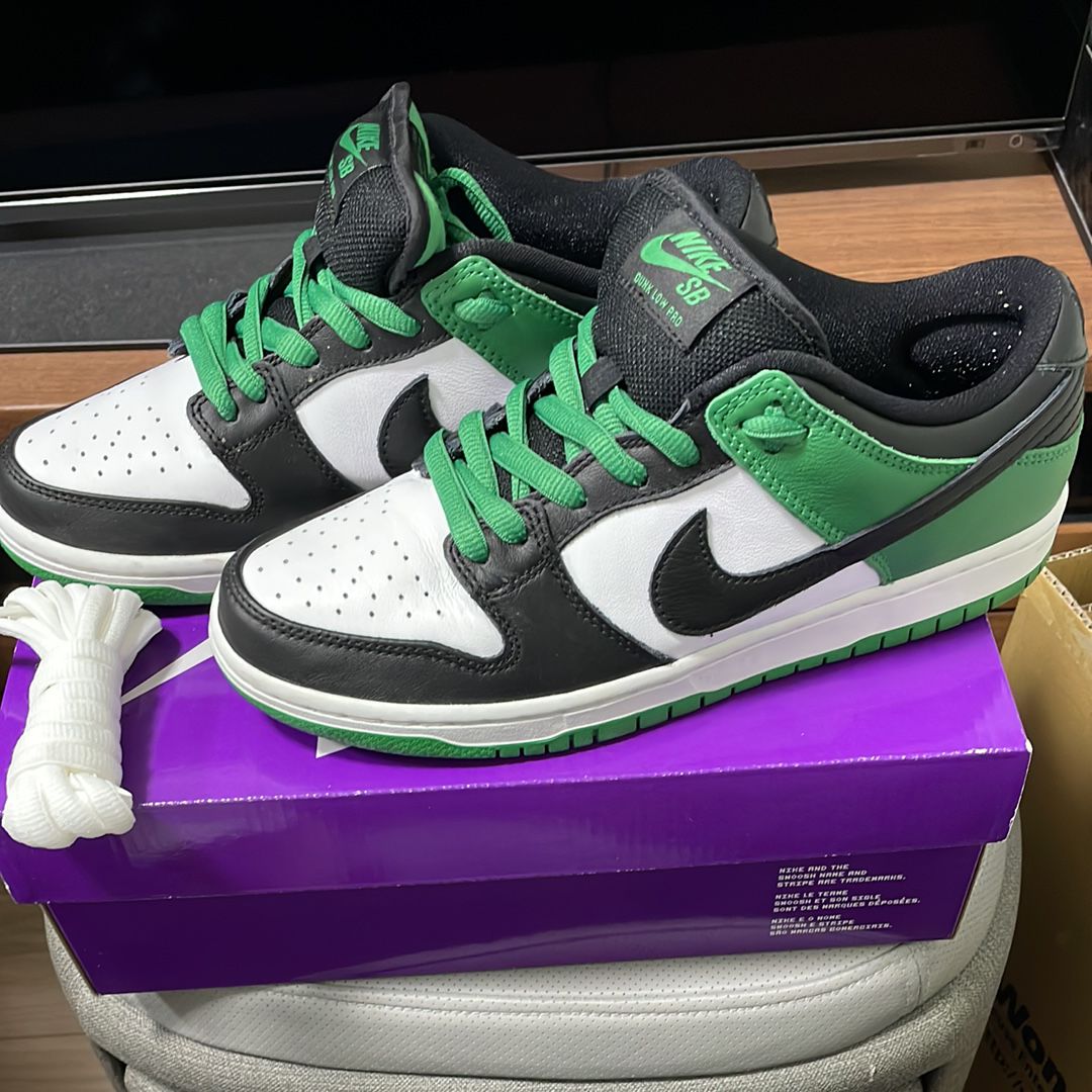 Nike SB Dunk Low Pro "Black and Classic Green"