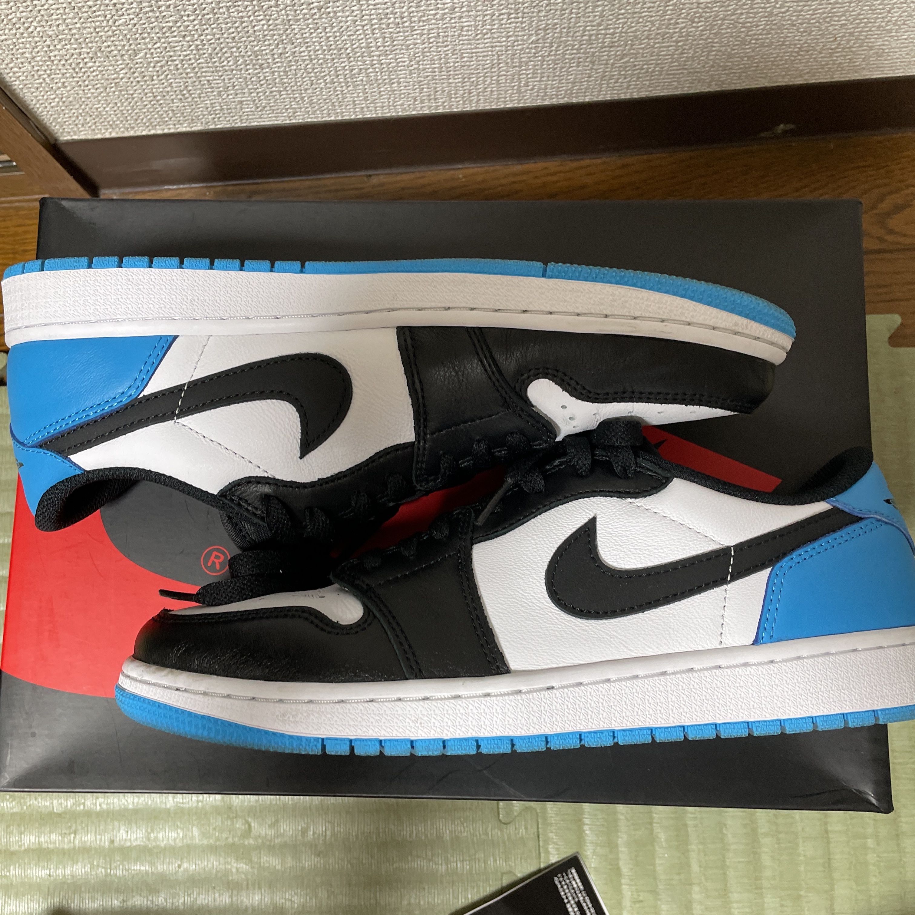 Nike Air Jordan 1 Low OG "Black and Dark Powder Blue/UNC"