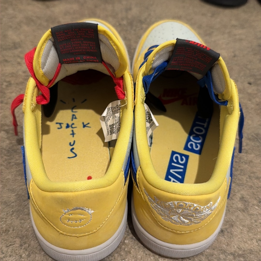 Travis Scott × Nike Women's Air Jordan 1 Retro Low OG "Canary"