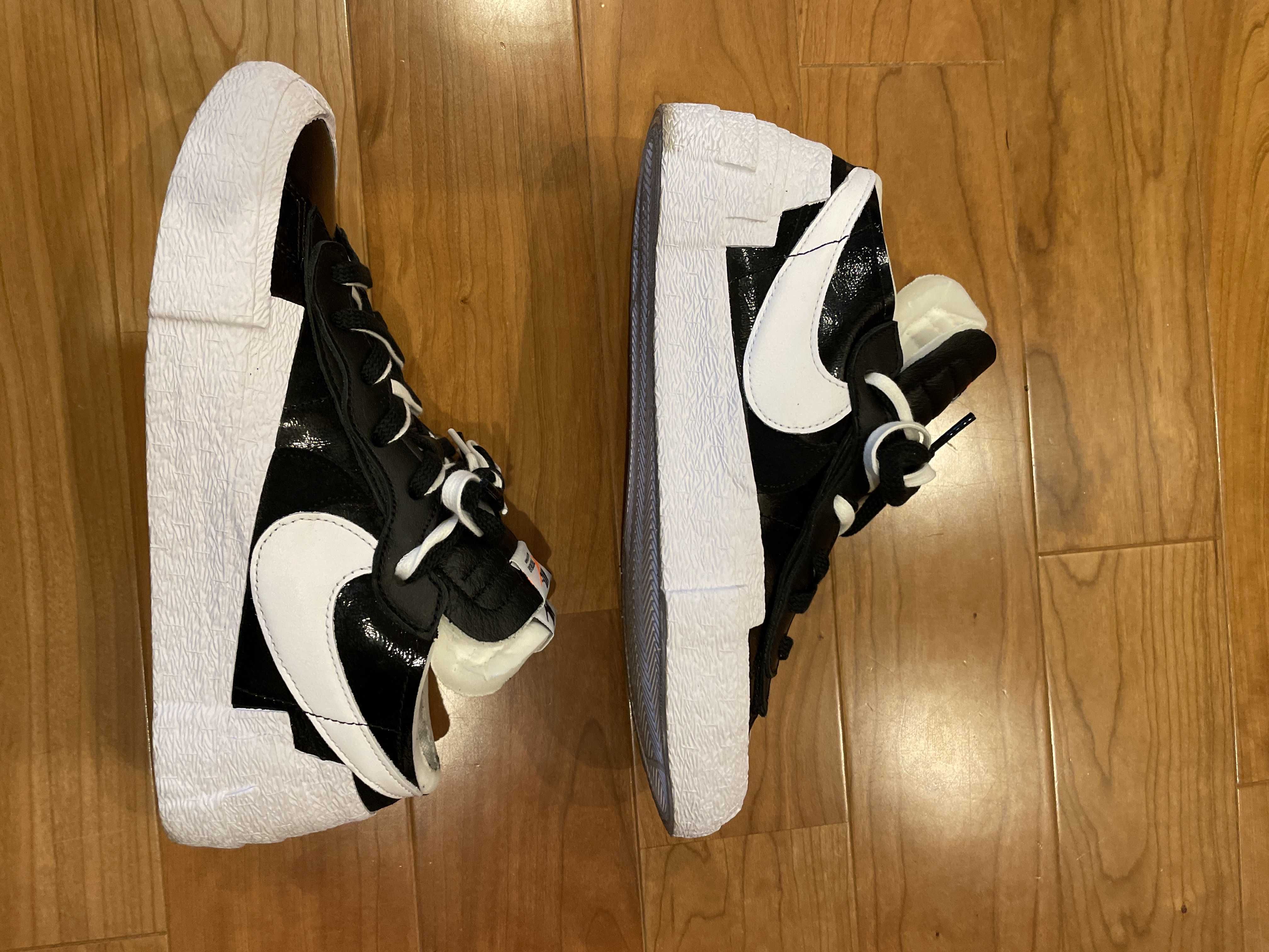 sacai × Nike Blazer Low "Black Patent Leather"