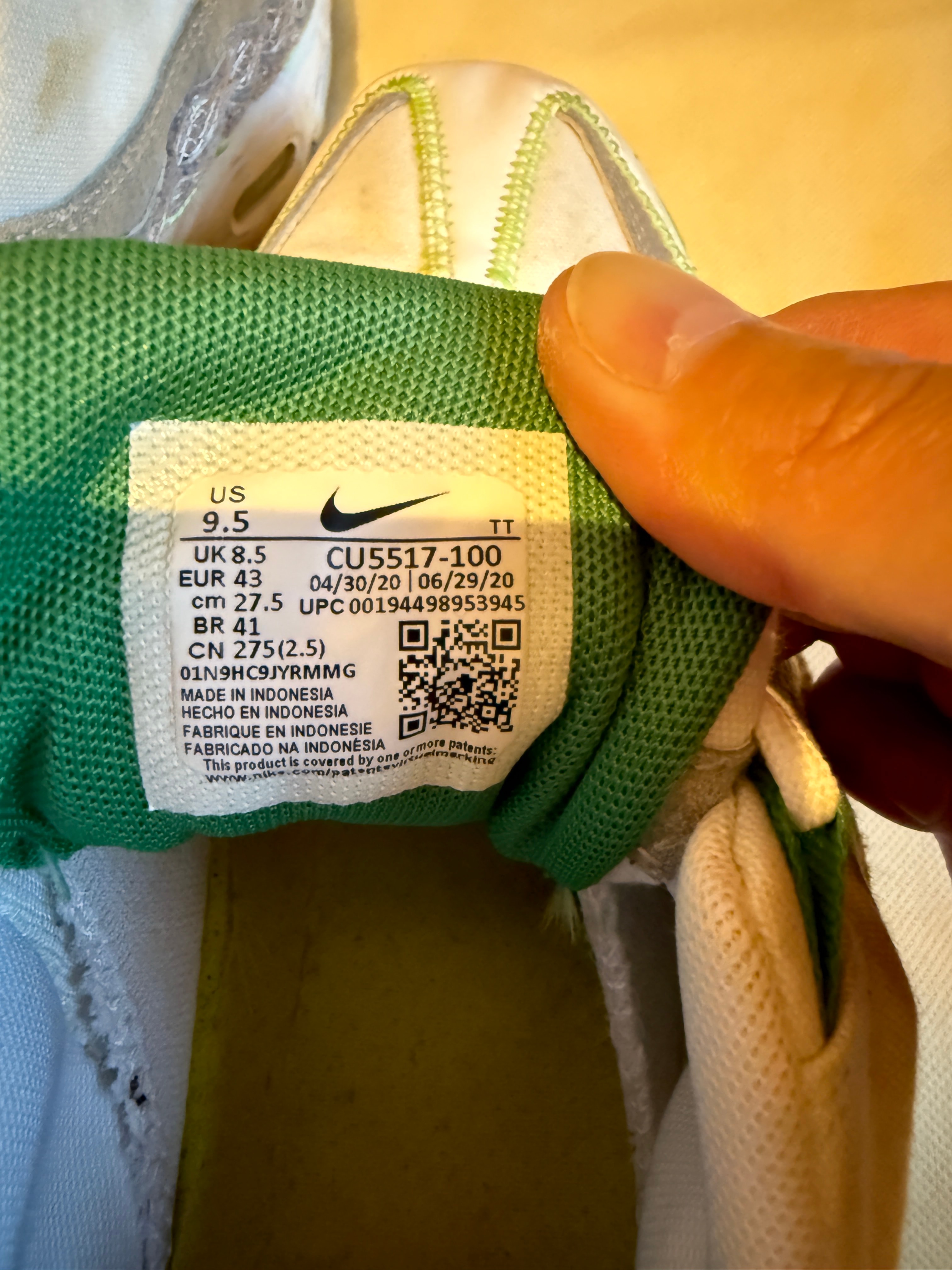 Nike Air Max 95 "White/Green"