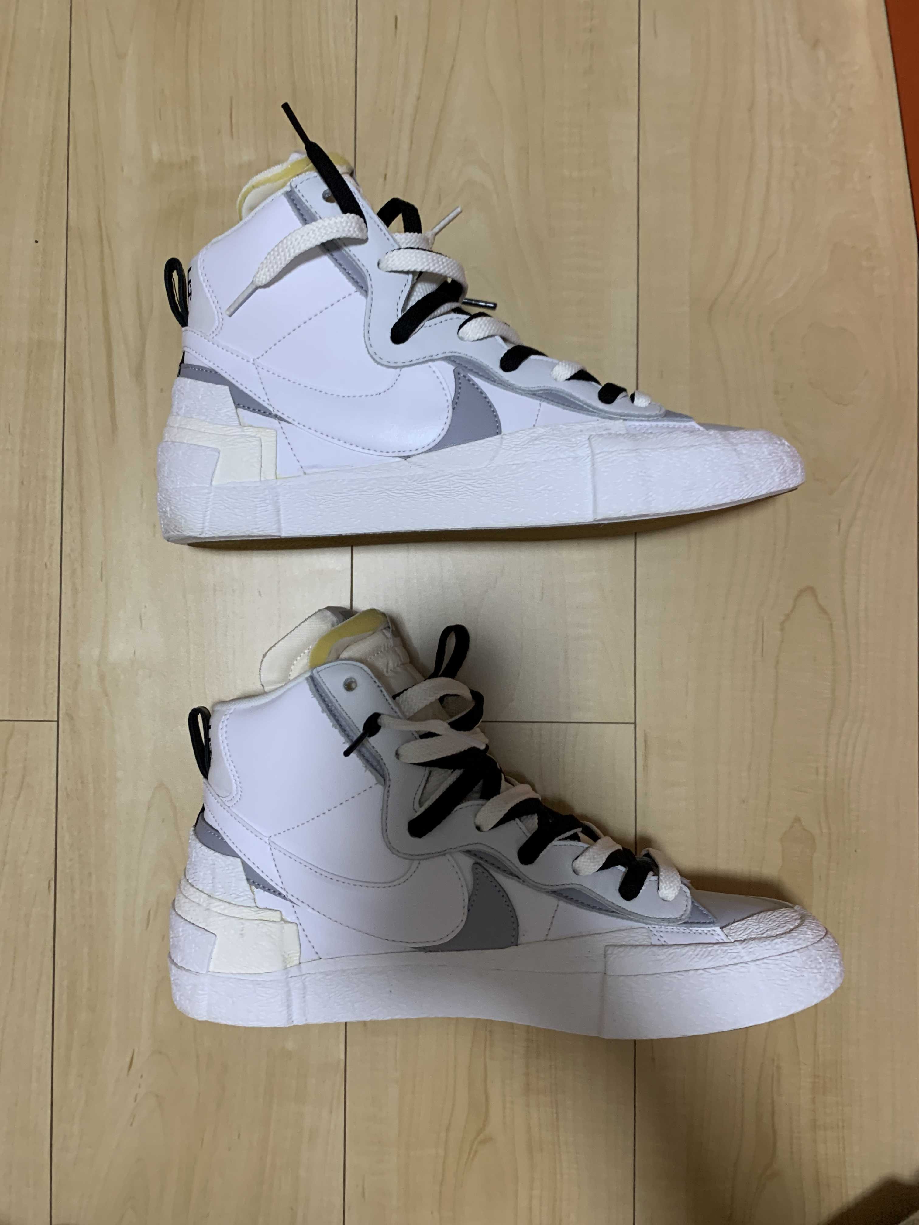 sacai × NIKE BLAZER MID "WHITE/WOLF GREY"