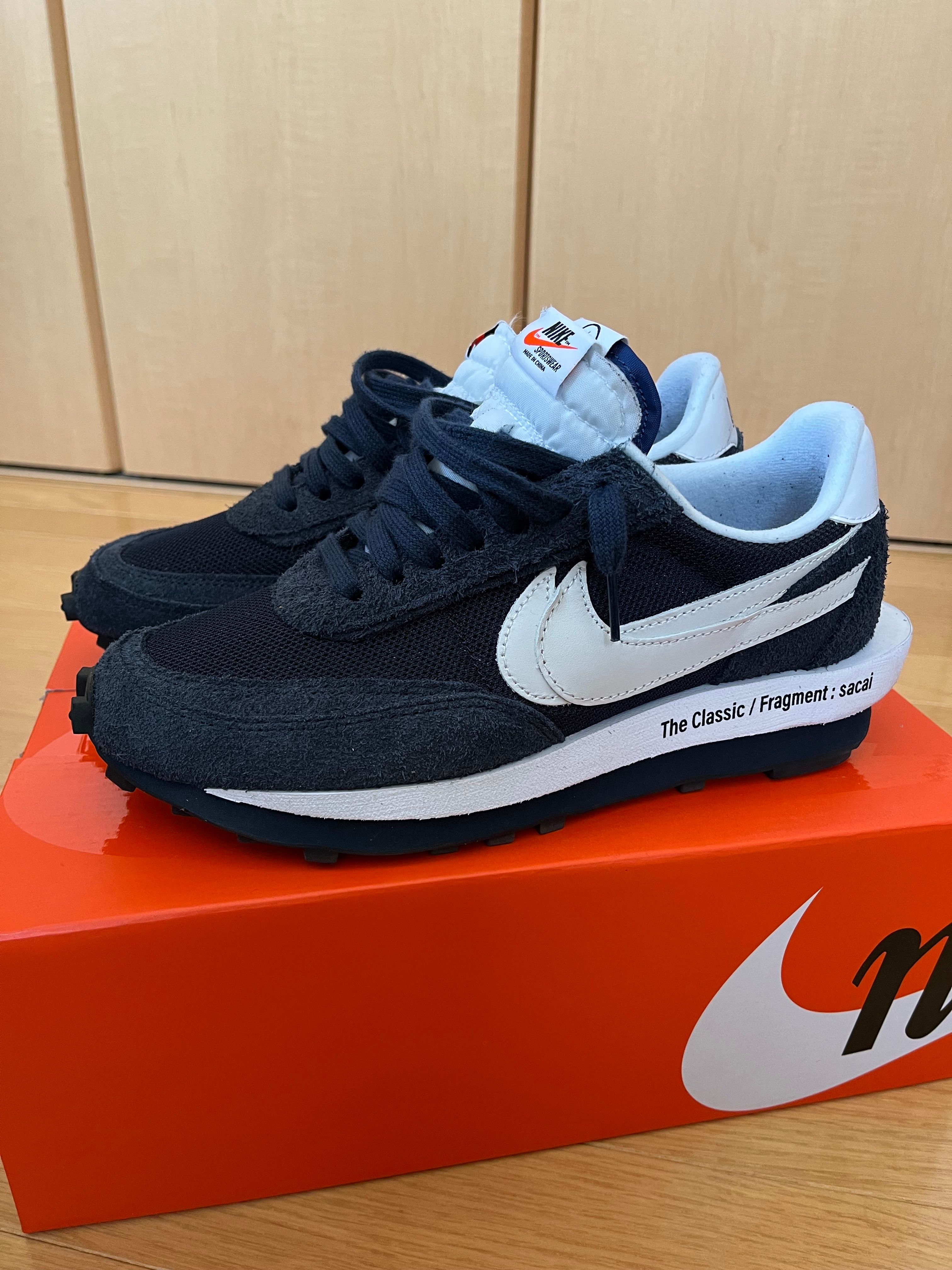 Fragment × sacai × Nike LD Waffle "Blackended Blue"