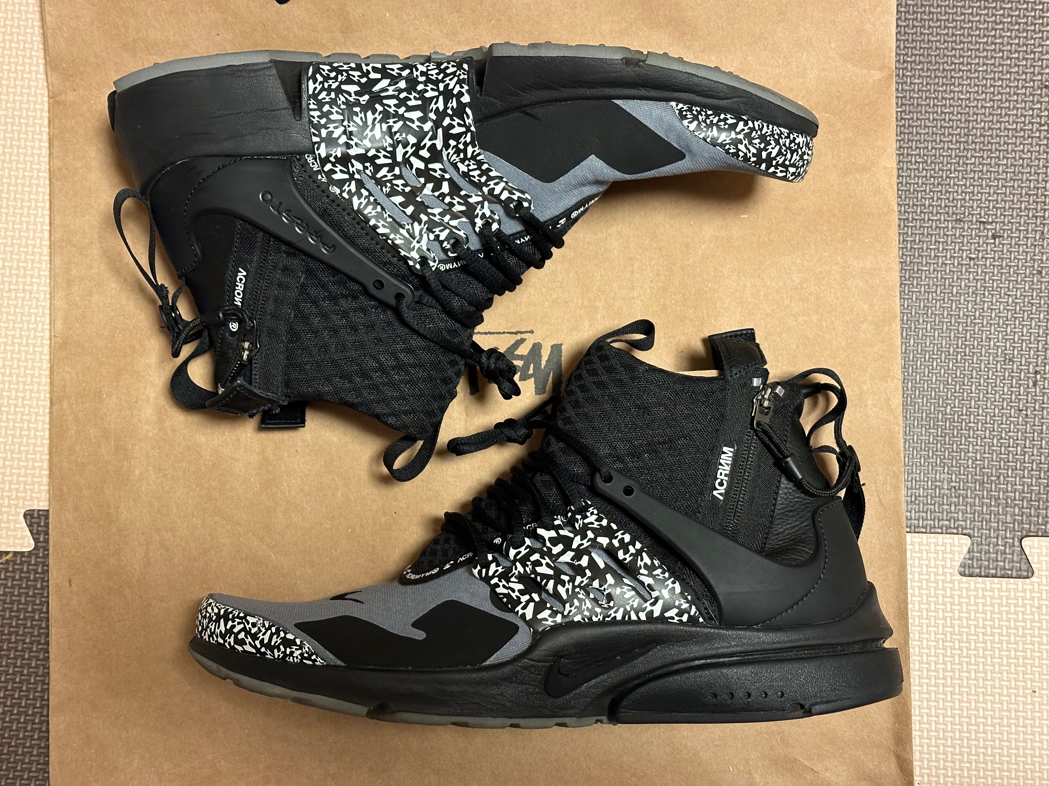 ACRONYM × Nike Air Presto Mid "Cool Grey/Black"