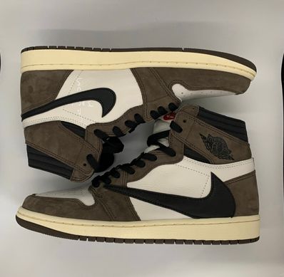 Travis Scott × Nike Air Jordan 1 Retro High OG TS SP "Sail/Dark Mocha"
