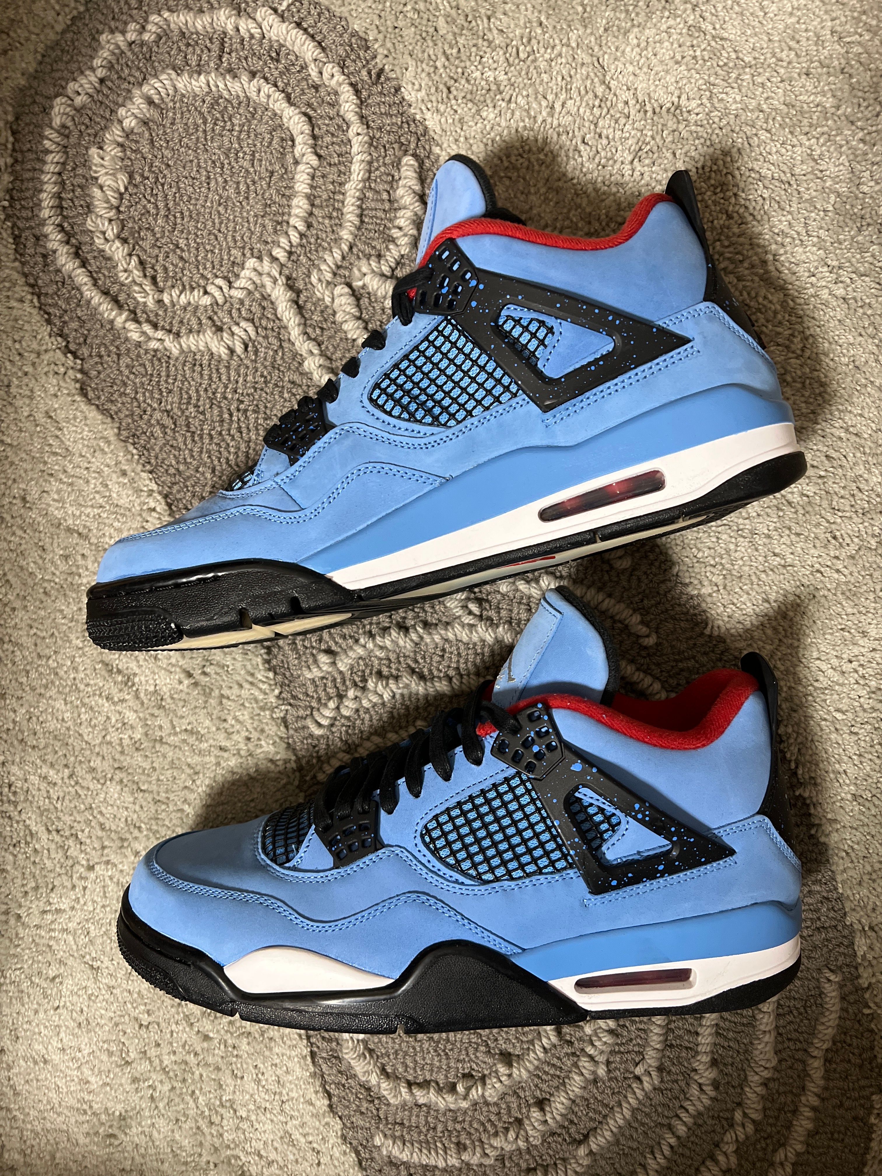 Travis Scott × Nike Air Jordan 4 Retro Cactus Jack "University Blue"