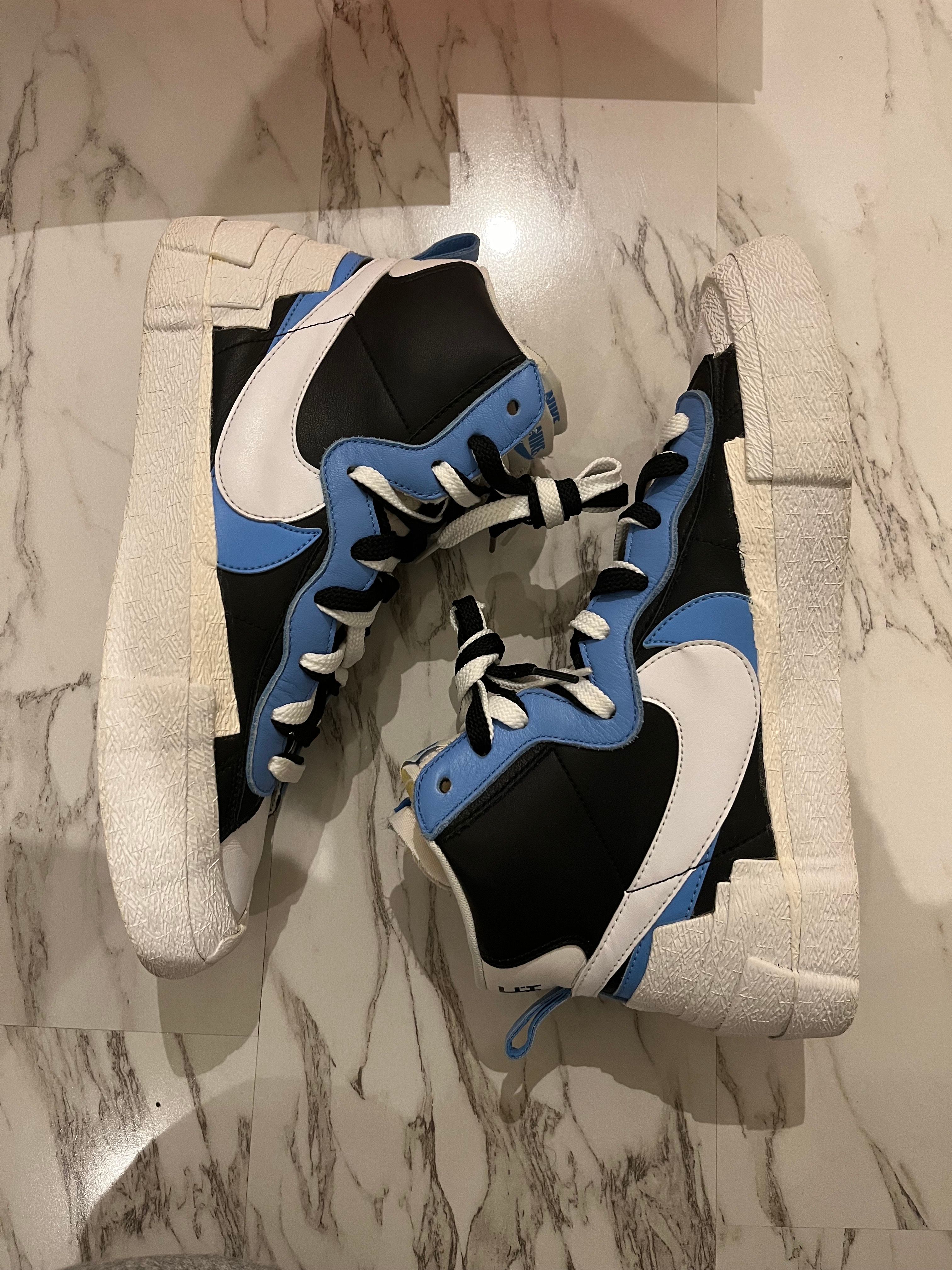 sacai × NIKE BLAZER MID "BLACK / BLUE"