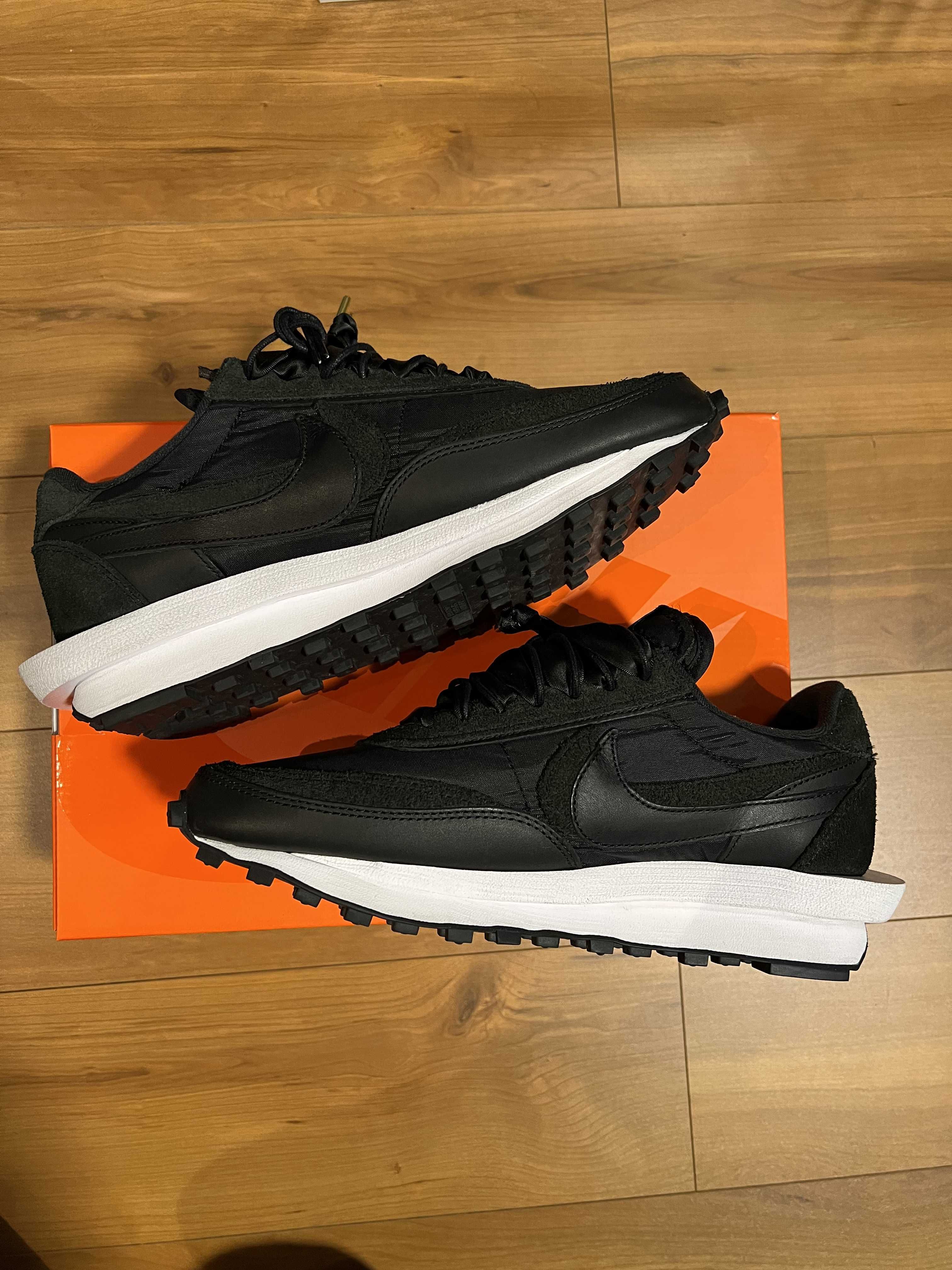 sacai × Nike LDV Waffle "Triple Black"