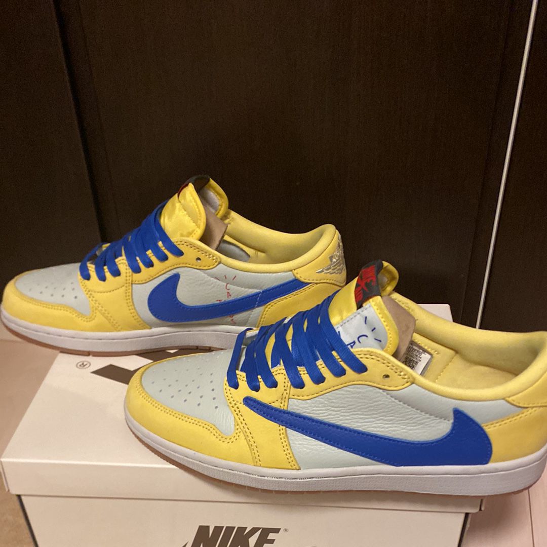 Travis Scott × Nike Women's Air Jordan 1 Retro Low OG "Canary"