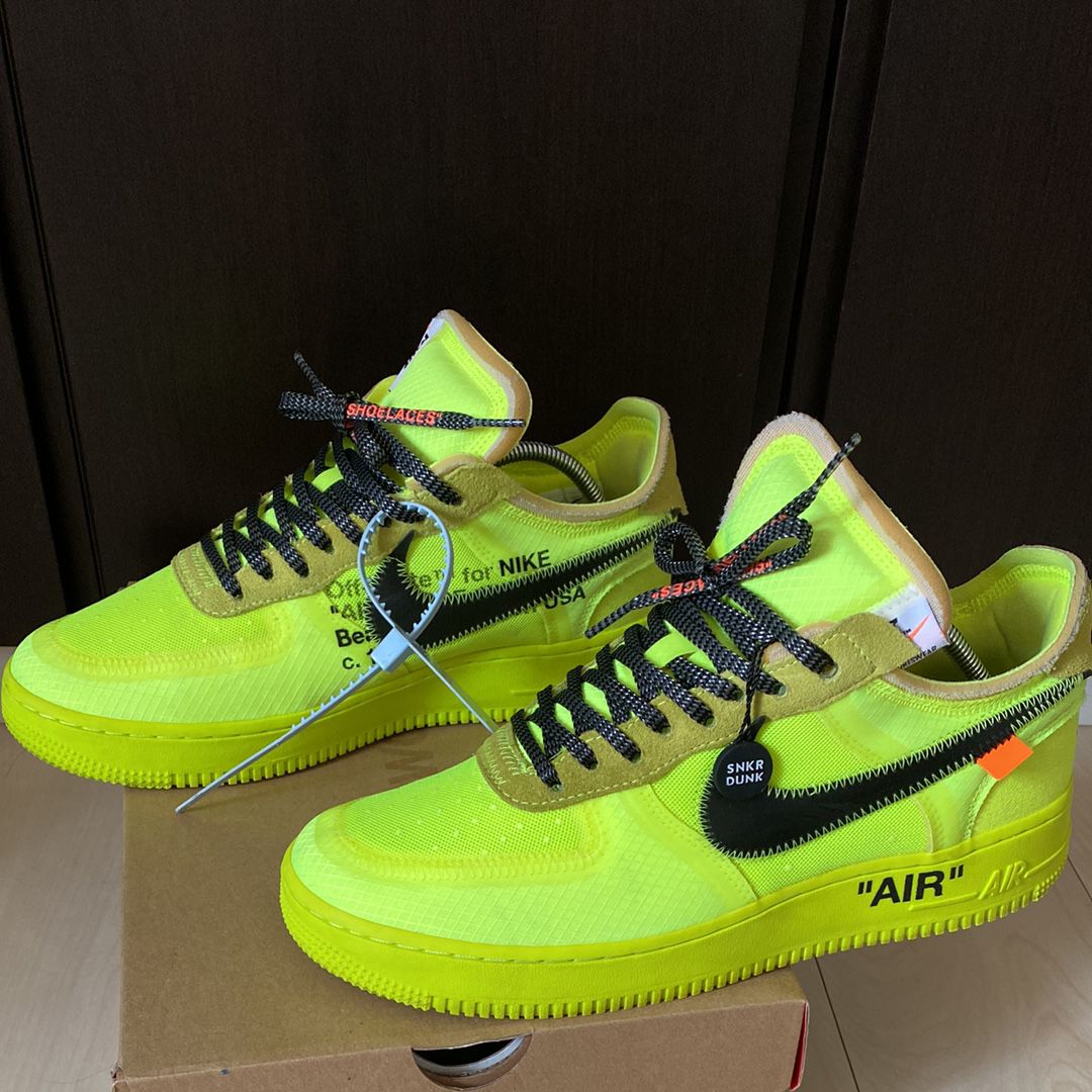 Off-White × Nike Air Force 1 Low "Volt"