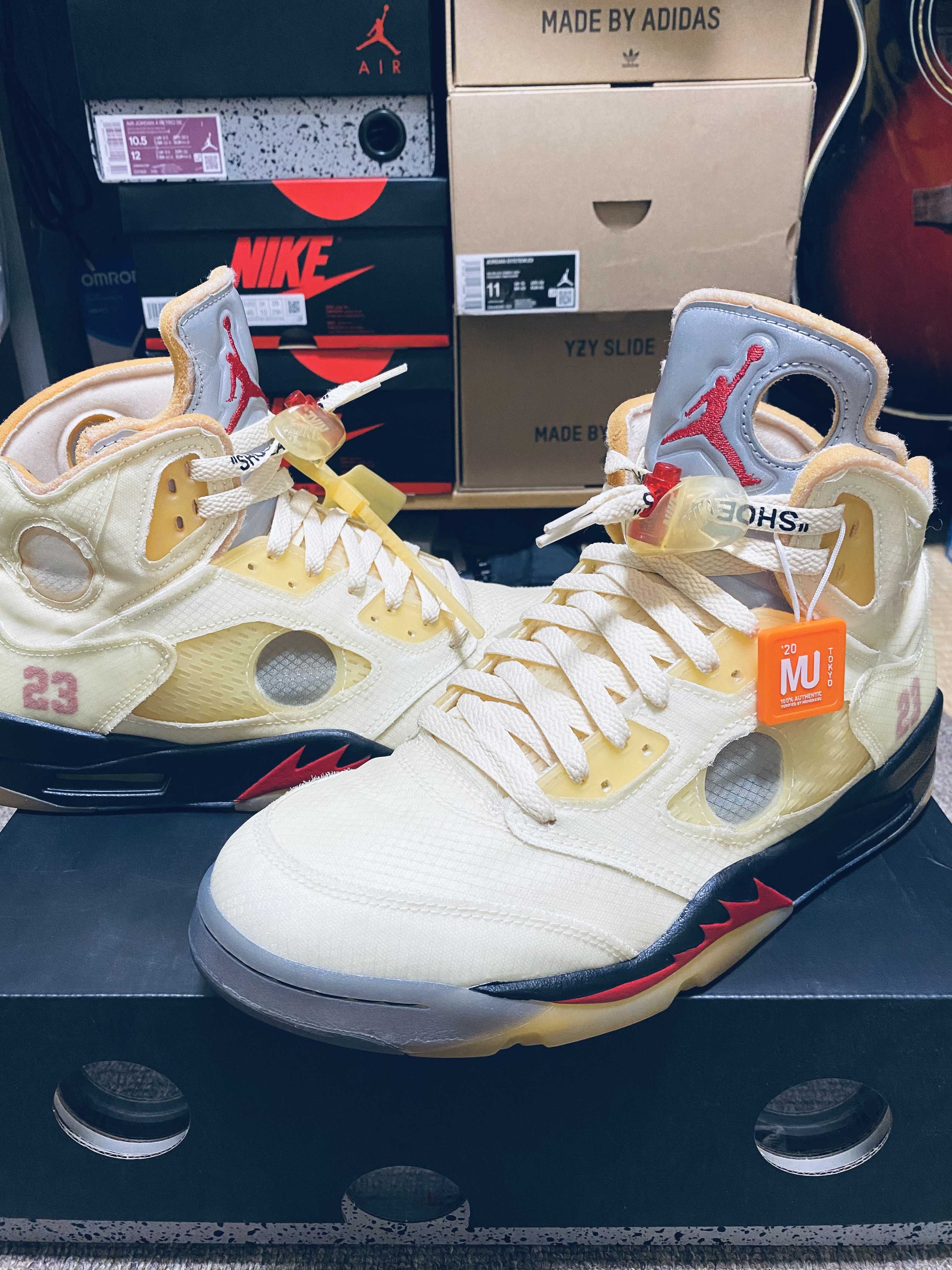 Off-White × Nike Air Jordan 5 "Sail"  