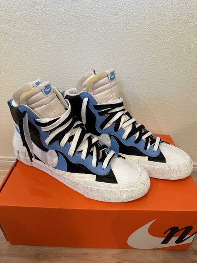 sacai × NIKE BLAZER MID "BLACK / BLUE"