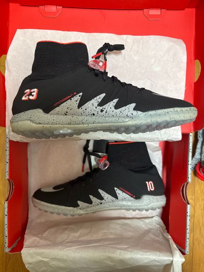 Neymar × Nike Jordan HypervenomX Proximo IC "Black/Metallic Silver"