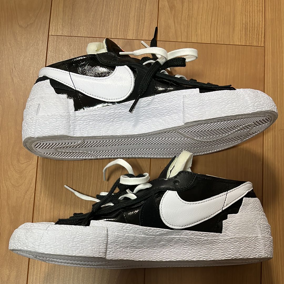 sacai × Nike Blazer Low "Black Patent Leather"