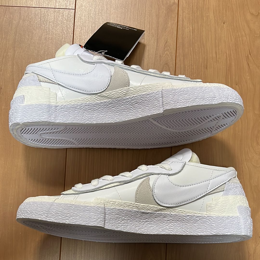 sacai × Nike Blazer Low "White Patent Leather"