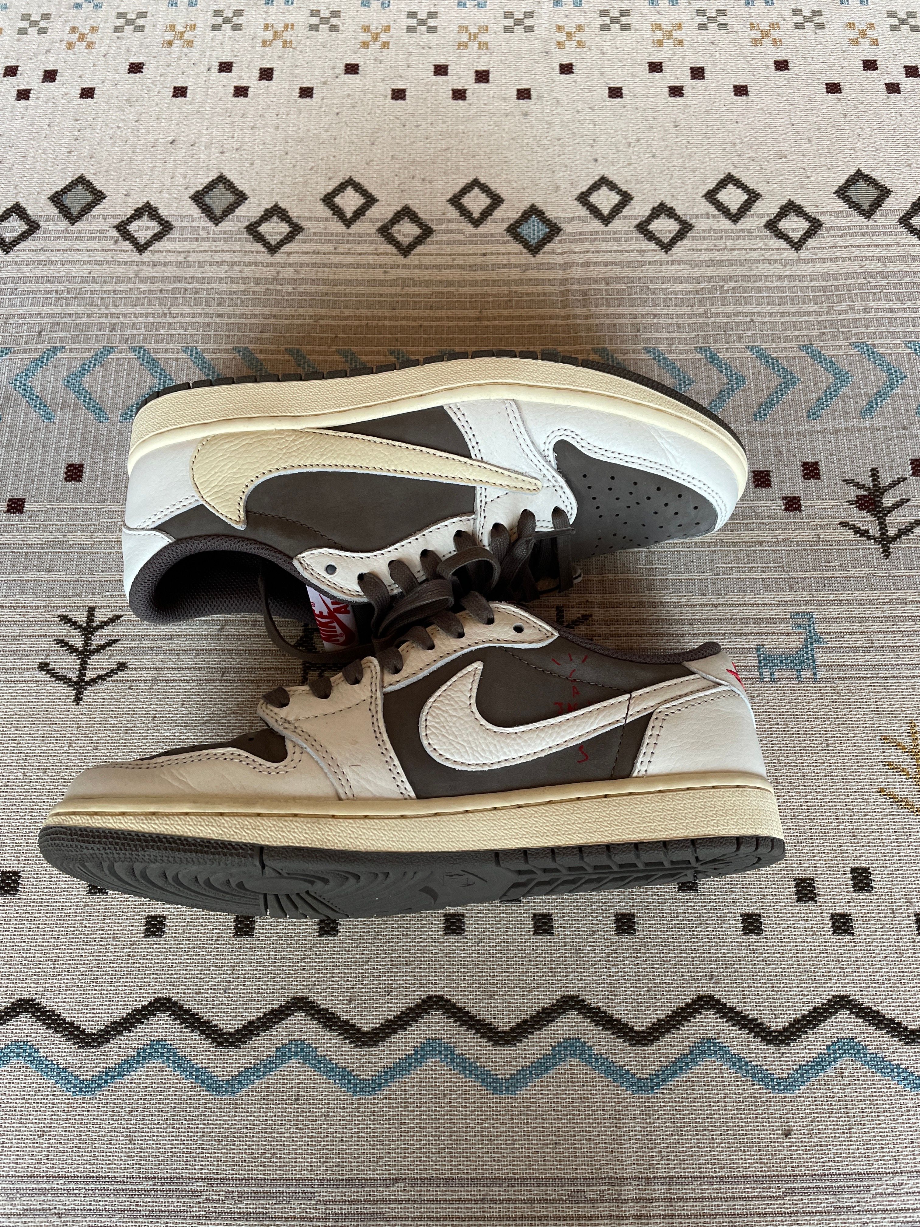 Travis Scott × Nike Air Jordan 1 Low OG SP "Reverse Mocha/Sail and Ridgerock"