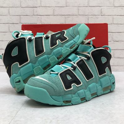 NIKE AIR MORE UPTEMPO "LIGHT AQUA / BLACK / WHITE"