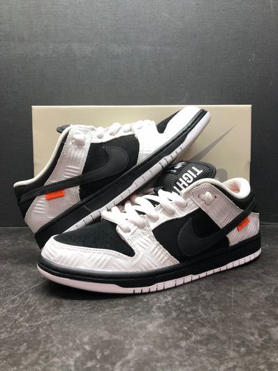 TIGHTBOOTH × Nike SB Dunk Low Pro QS "Black and White"