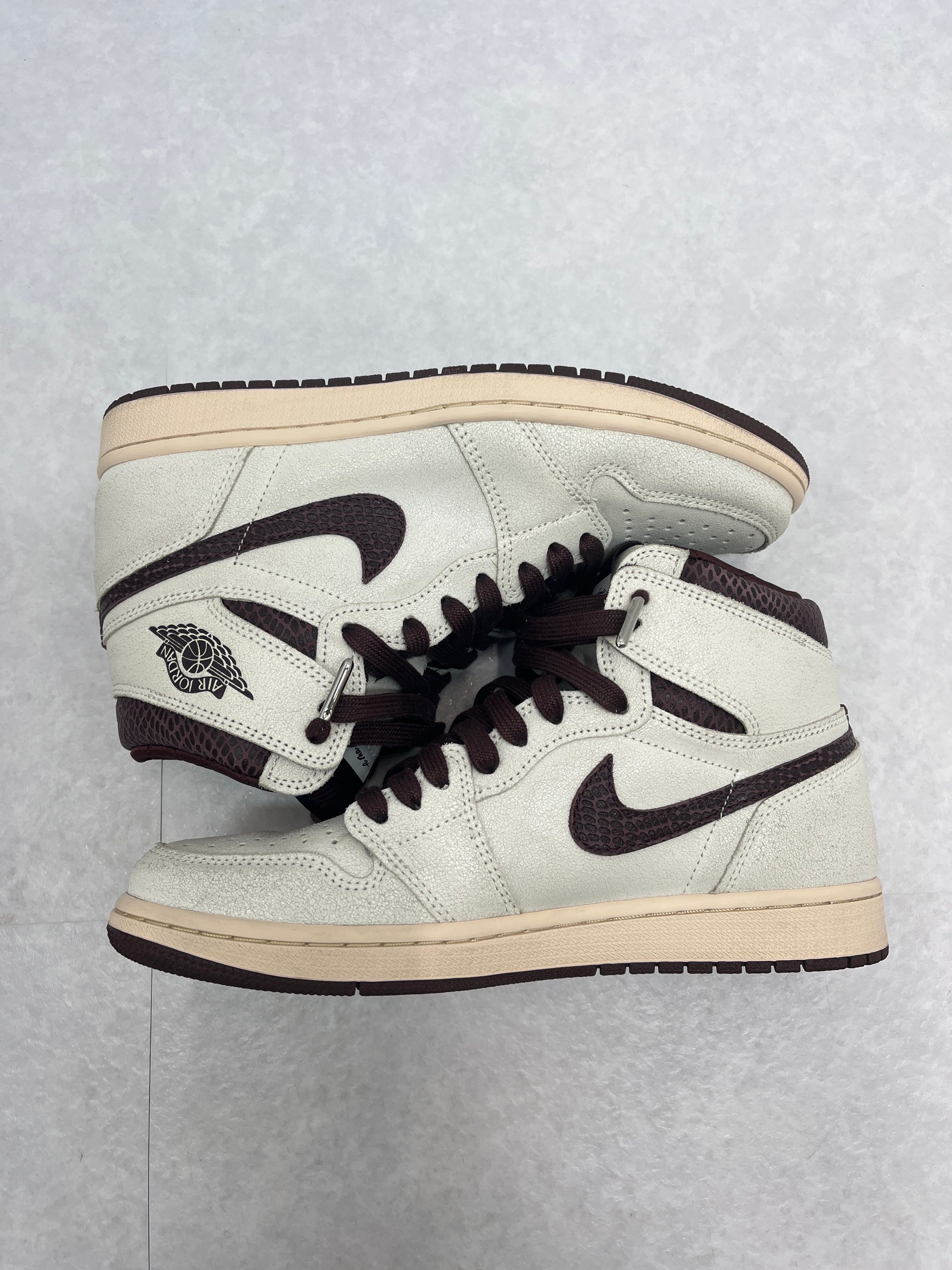 A Ma Maniere × Nike Air Jordan 1 Retro High OG "Sail and Burgundy"