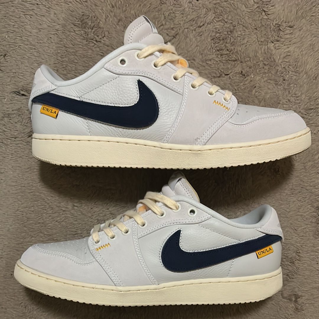 UNION × Nike Air Jordan 1 Low KO "Sail Leather"