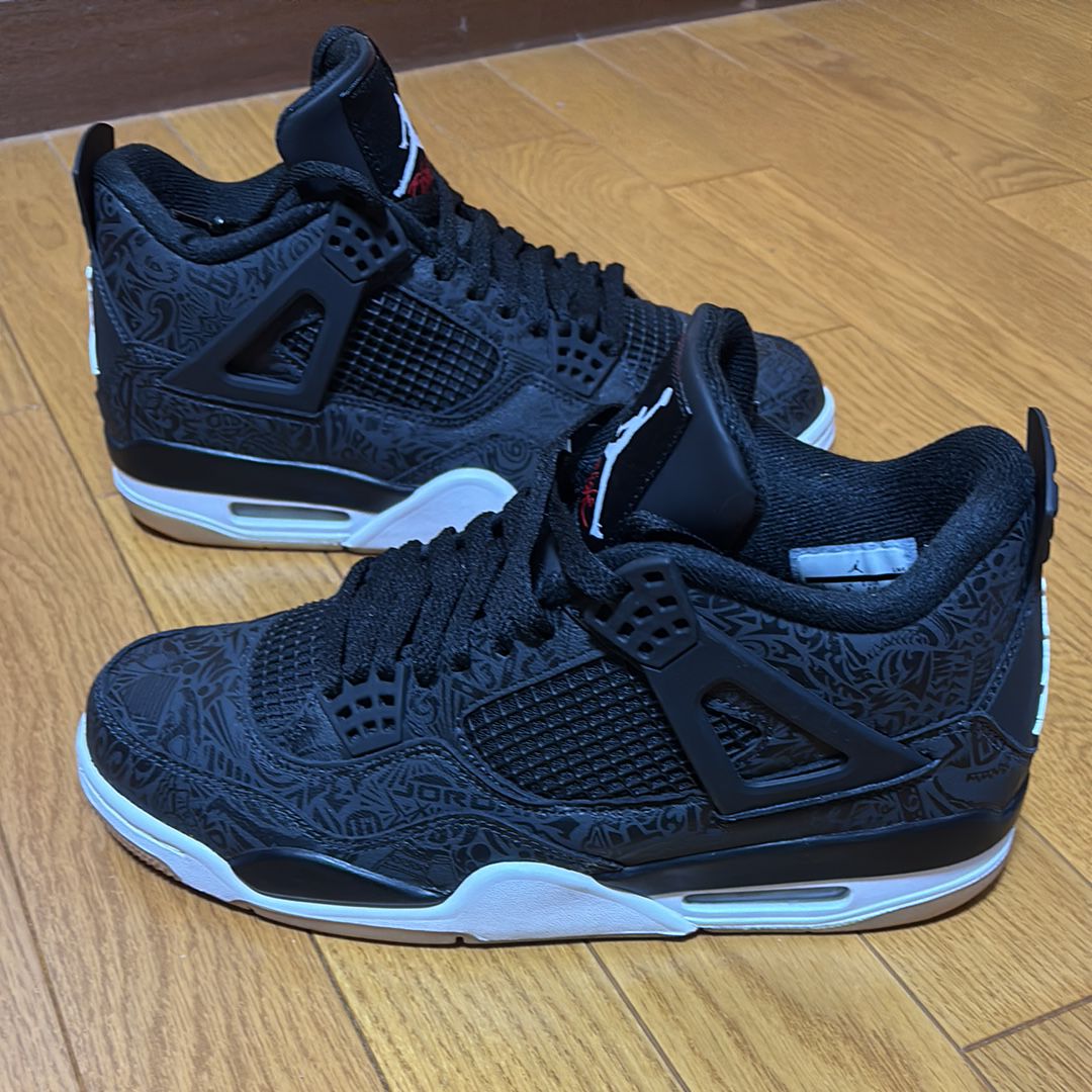 Nike Air Jordan 4 Retro "Laser Black/Gum"